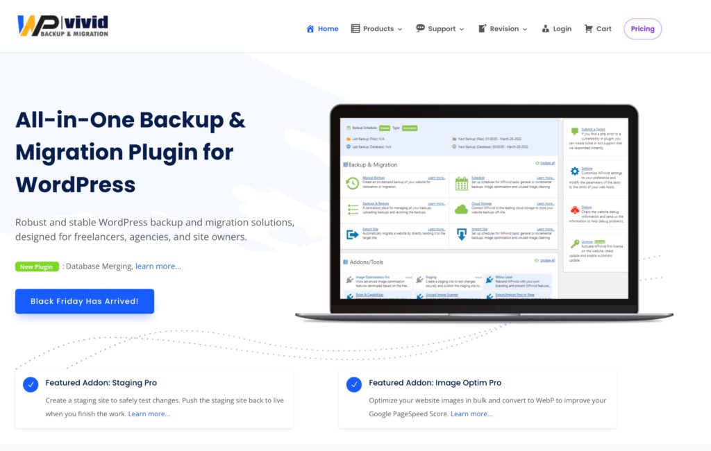 Best WordPress Backup Plugin: WP Vivid